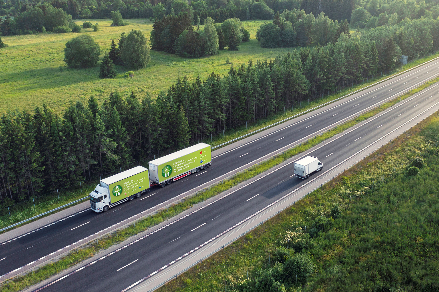 lastbil på väg.