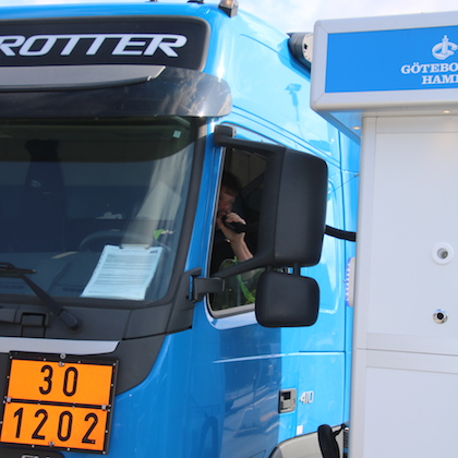 Alkobom energihamnen Göteborgs hamn