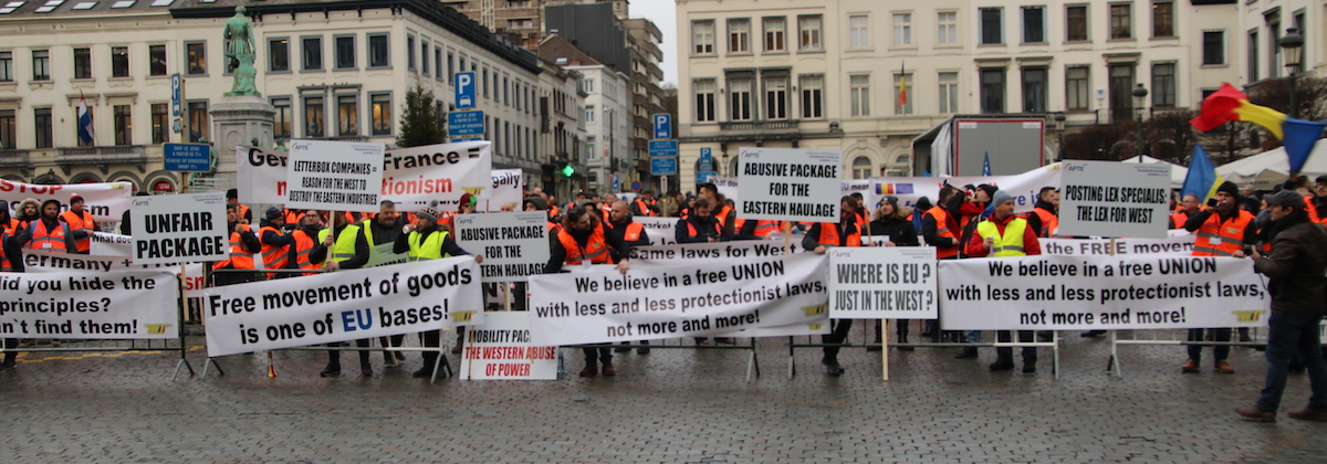 EU protester.