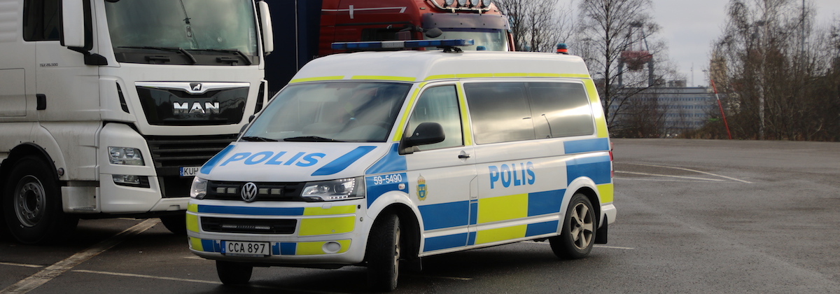 Poliskontroll lastbil